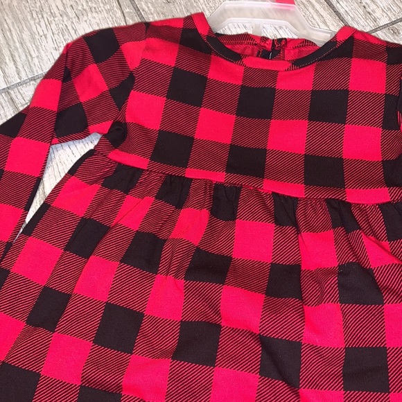 NWT Wonder Nation Buffalo Print Knit Dress with Leggings - Picture 3 of 5